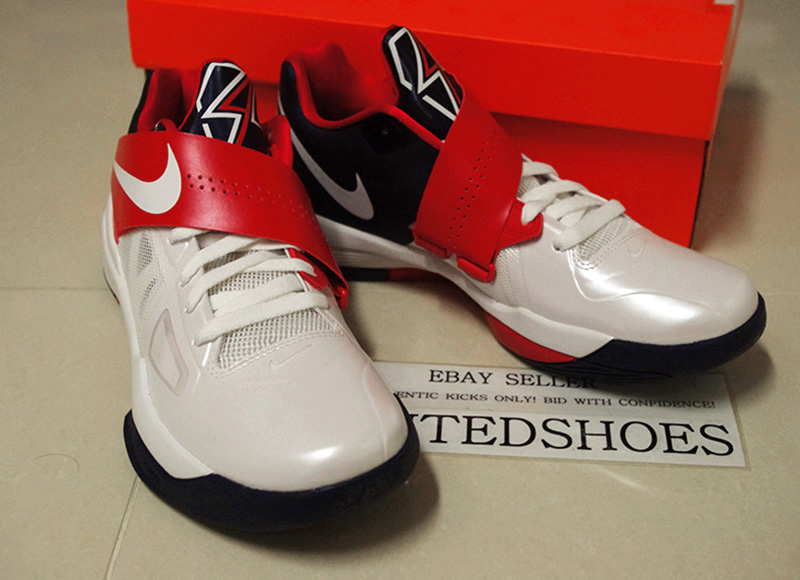 NIKE KD IV 4 USA OLYMPIC 473679-103 scoring title galaxy