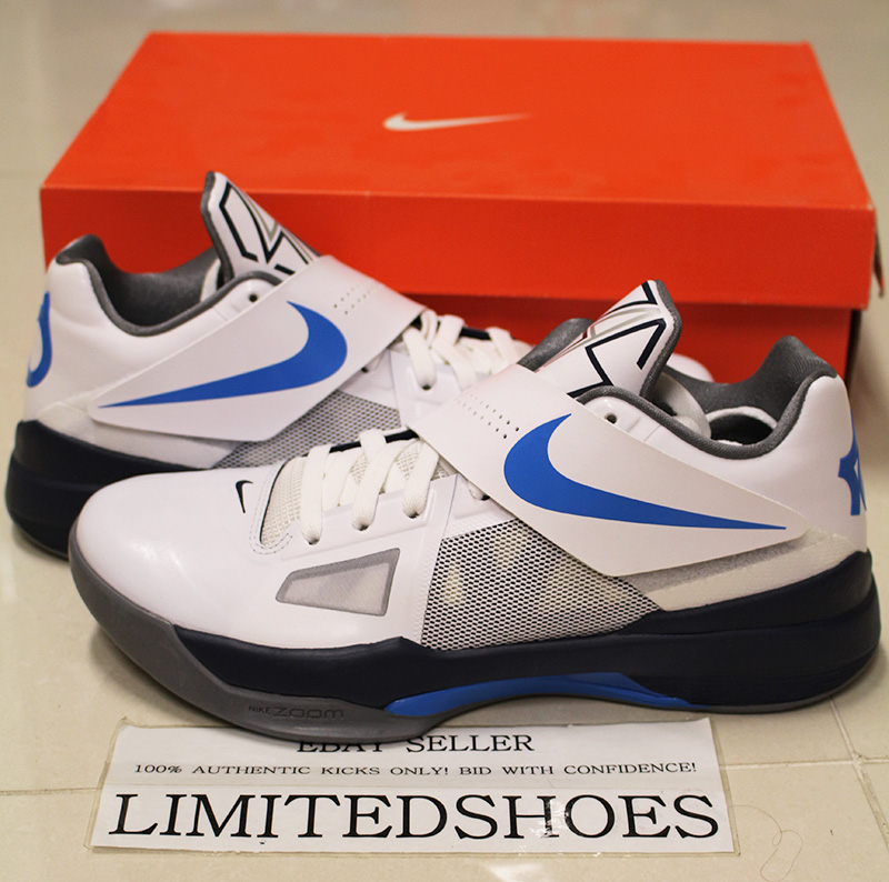 NIKE ZOOM KD IV 4 OKC HOME WHITE PHOTO 