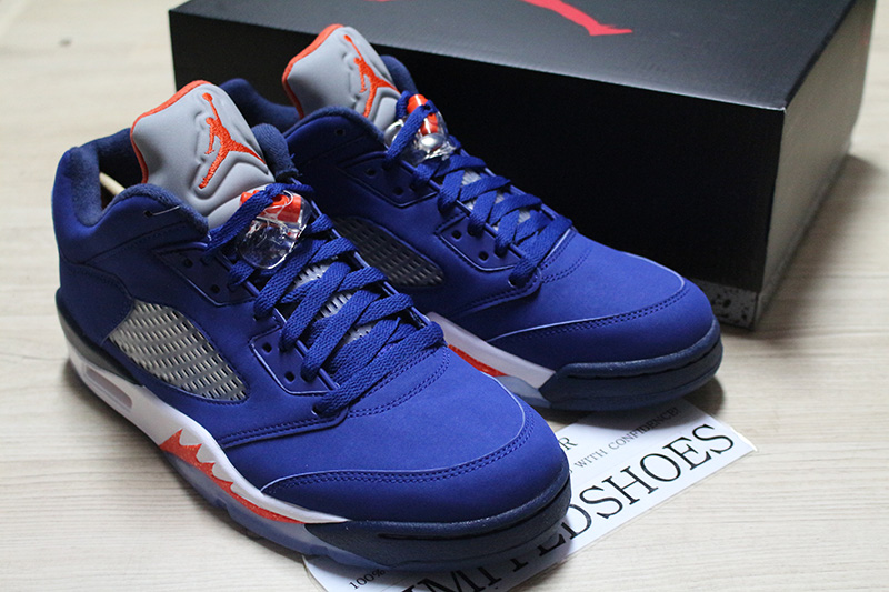 NIKE AIR JORDAN V 5 RETRO LOW KNICKS 819171 417 fire red