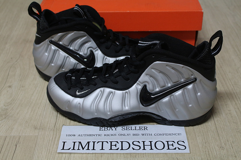 nike air foamposite pro metallic silver