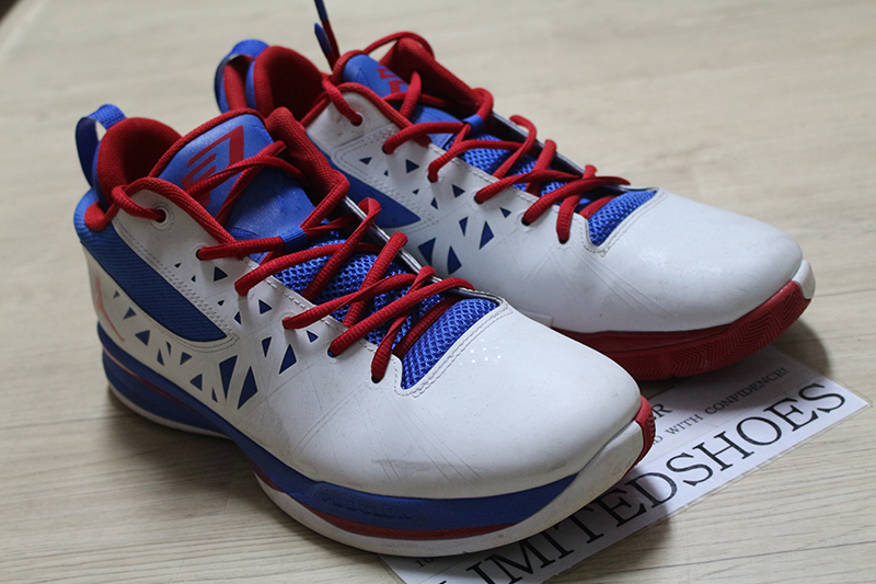 NIKE AIR JORDAN CP3.V 5 PLAYOFF CHRIS PAUL WHITE RED 487428 101 US 11 grey yotd