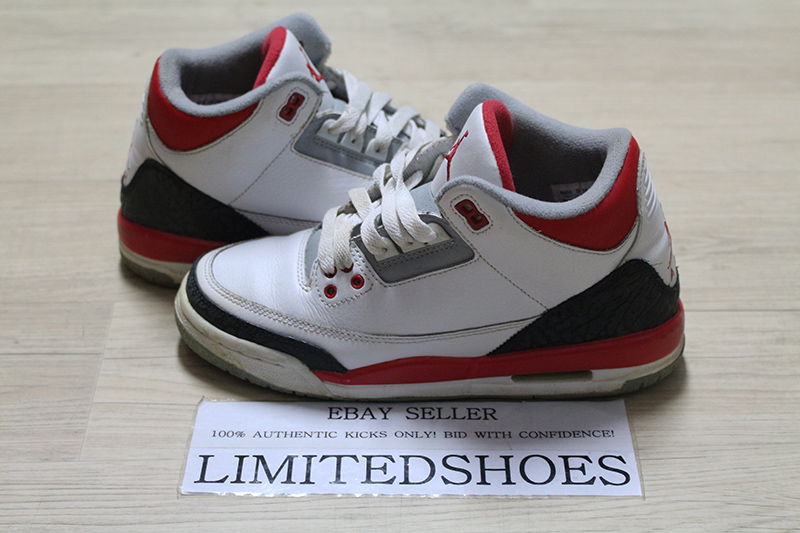 NIKE AIR JORDAN 3 III RETRO GS FIRE RED 