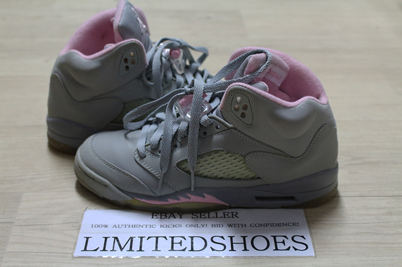 jordan 5 grey and pink