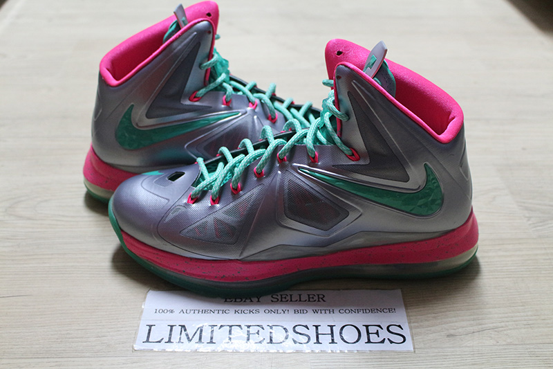 pink and green lebrons