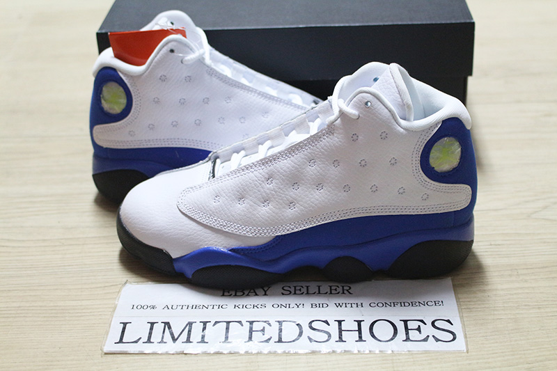 jordan 13 blue n white
