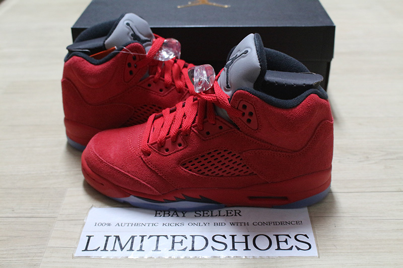 red jordans big kids