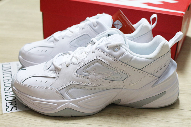 nike tekno triple white