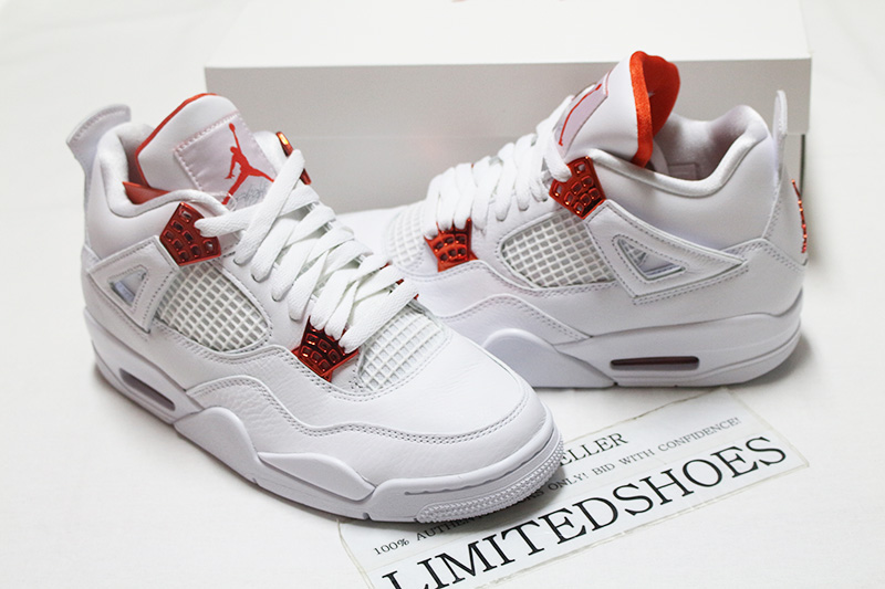 white & orange 4s