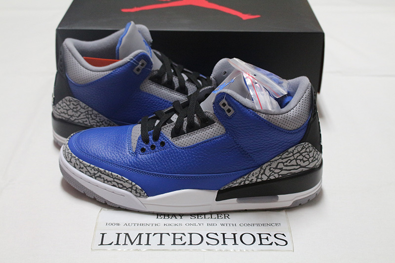 retro 3 royal blue