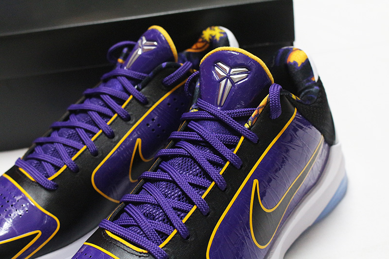 NIKE KOBE 5 V PROTRO 5x CHAMP LAKERS COURT PURPLE BLACK GOLD
