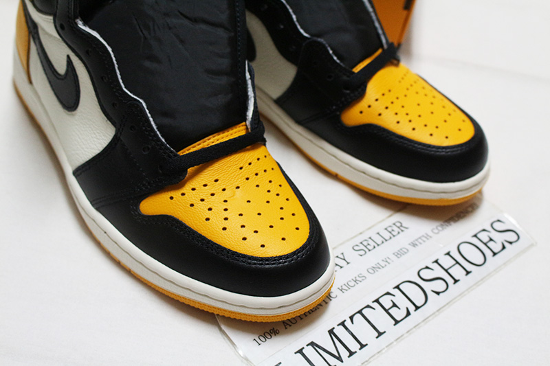 Nike Air Jordan 1 High Retro OG Pollen Yellow Black Men's